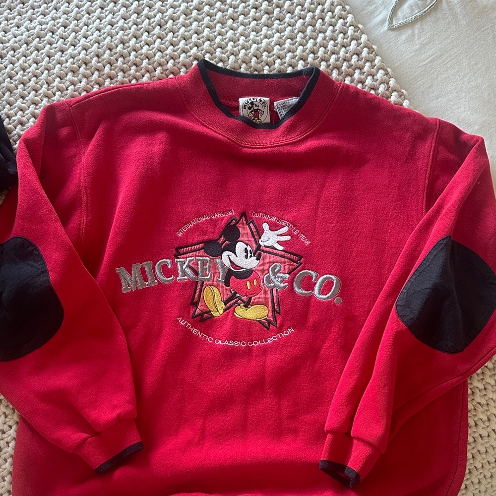Disney Red Mickey & Co. Sweater